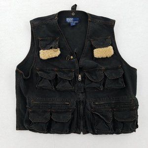 Polo by Ralph Lauren Hunting Fly Fishing Vest Sz L